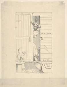 Przejście przez Baltimore z Confederate War Etchings, 1861-63. autorstwa Adalbert John Volck