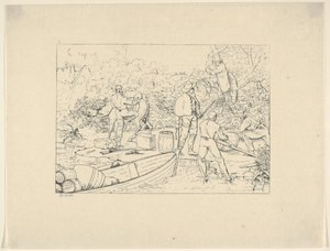 Przemyt leków na południe z Konfederatów War Etchings, 1861-63.