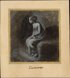 Sitzende junge Frau autorstwa Adam Elsheimer