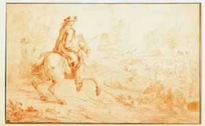 Polowanie na jelenie sangwiniczne przez Adama Van der Meulena (1632-1690) XVII-wieczny Paryż, Luwr autorstwa Adam Frans van der Meulen
