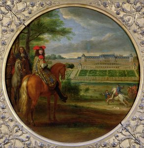 Widok Nowego Pałacu Saint-Germain od strony szeregowej, 1669 autorstwa Adam Frans van der Meulen