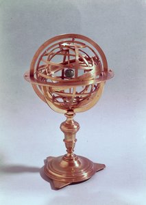 Sfera armilarna wykonana w systemie Ptolemeusza, Rzym, 1648 (mosiądz) (patrz także 75480)