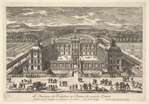 Château de Richelieu en Poictou od strony wejściowej, XVII wiek.