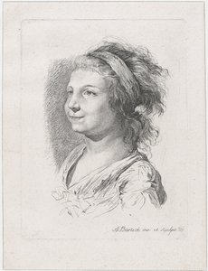 Portret Marii Anny Schaubach, 1785. autorstwa Adam von Bartsch