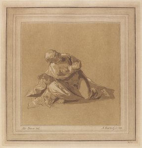 Przyczajony apostoł (św. Piotr) autorstwa Adam von Bartsch, after a drawing formerly attributed to Albrecht Dürer