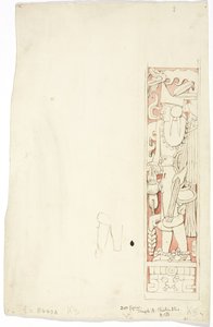Ościeżnica drzwiowa K3 w świątyni A, Chichen Itza, Jukatan, Meksyk autorstwa Adela Breton
