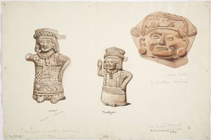 Figury, Veracruz (akwarela) autorstwa Adela Breton