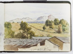 Szkicownik akwareli, Rysunki i notatki, Meksyk, 1896-1898 (akwarela) autorstwa Adela Breton