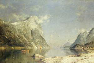 Scena fiordowa autorstwa Adelsteen Normann