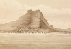 "Bora Bora, 4 września 1849 [Wyspy Towarzystwa] autorstwa Admiral Sir Edward Gennys Fanshawe