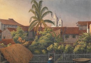 "Z tylnego okna w Panamie, 10 marca 1850 r. autorstwa Admiral Sir Edward Gennys Fanshawe