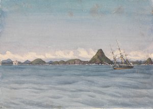 "Zewnętrzne kotwicowisko w spokojnym miejscu, Mazatlan [Meksyk], 17 sierpnia 1850 r.