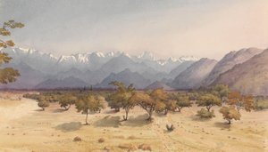 "Dwie ligi od Santa Rosa [Chile], 14 stycznia 1851 [z Andami i Aconcaguą] autorstwa Admiral Sir Edward Gennys Fanshawe