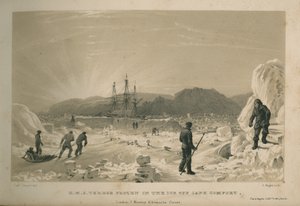 HMS Terror zamrożony w lodzie u wybrzeży Cape Comfort autorstwa Admiral William Henry Smyth