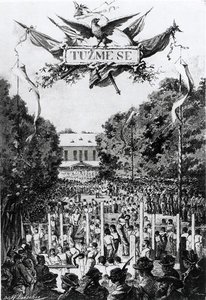 „Tuzmese” (wysiłek), pierwsze spotkanie Sokolów w Pradze autorstwa Adolf (after) Liebscher