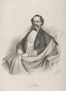 Portret skrzypka i kompozytora Heinricha Procha 1809-1878, 1857.