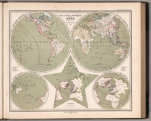 Podręczny atlas wszystkich części Ziemi i struktury świata (2761016) autorstwa Adolf Stieler