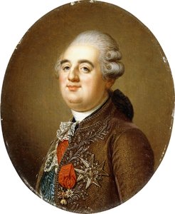 Portret króla Francji Ludwika XVI, długość biustu, 1787