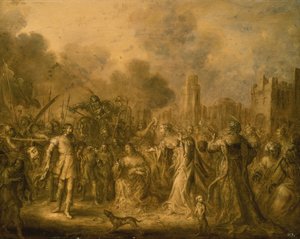 Triumf Dawida autorstwa Adolf van der Venne