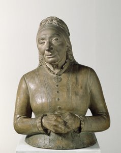 Portret Marie Fielder (1819-1901), 1882 (terakota) autorstwa Adolf von Hildebrand
