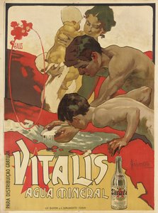Plakat reklamowy wody mineralnej "Vitalis", 1895