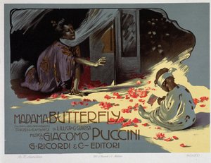„Madame Butterfly” Puccini autorstwa Adolfo Hohenstein