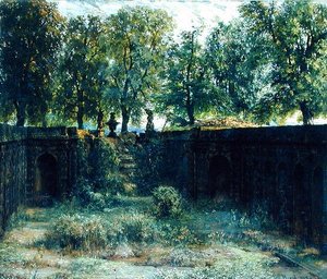 Nimfeum w Zwingerze w Dreźnie, 1850 autorstwa Adolph Menzel