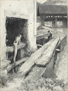 Śluza autorstwa Adolph Menzel