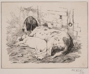 Dwóch przyjaciół autorstwa Johan Adolph Kittendorff