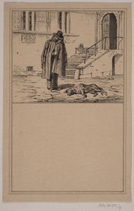 Martwy pies. Nie. 2 w Chr. Winther i M. Rørbye, „25 obrazków dla małych dzieci” autorstwa Johan Adolph Kittendorff