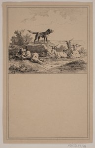 Pasterz. Nie. 14 w Chr. Winther i M. Rørbye, „25 obrazków dla małych dzieci” autorstwa Johan Adolph Kittendorff