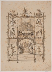 Pamiątkowy magazyn o karnawale artystycznym 3 marca 1854 r. autorstwa Johan Adolph Kittendorff