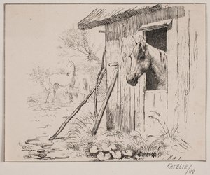 Koń młyński autorstwa Johan Adolph Kittendorff