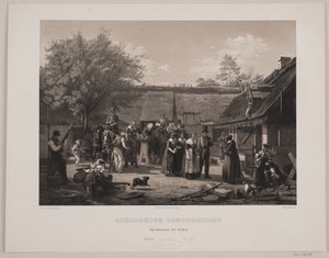 Wesele chłopskie zelandii autorstwa Johan Adolph Kittendorff