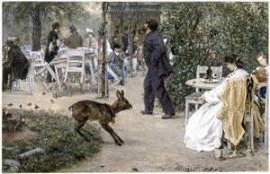 Gospodarstwo ogrodnicze Moritzhof. Z „Albumu dziecięcego” autorstwa Adolph Menzel