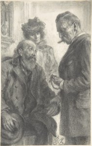 Lekarz i pacjent autorstwa Adolph Menzel