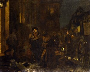 Postój w trakcie podróży autorstwa Adolph Menzel