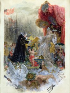 Dokument honorowego obywatelstwa miasta Hamburga, 1887 r. autorstwa Adolph Menzel