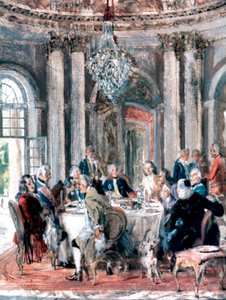 Zjazd w rezydencji, 1849 autorstwa Adolph Menzel