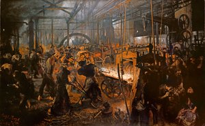 Walcownia żelaza autorstwa Adolph Menzel