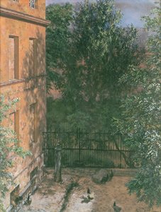 Widok małego podwórka (wc na papierze) autorstwa Adolph Menzel