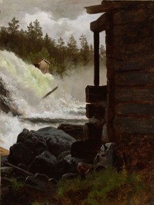 Wodospad autorstwa Adolph Tidemand