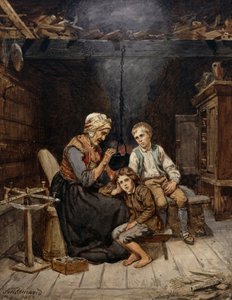 Babcia opowiada bajkę