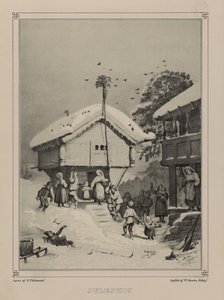 Ilustracja zaczerpnięta z książki Norway wyprodukowanej w Drawings by Asbjørnsen, P.Chr. i wydane przez Chr. Tønsberga (nr 1848)