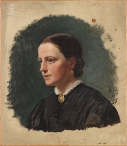 Portret pani Duus autorstwa Adolph Tidemand