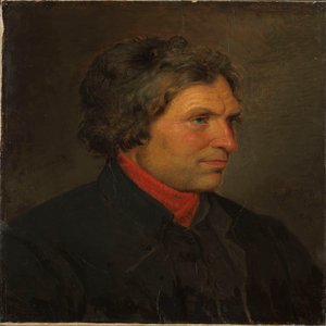 Portret rolnika Torsteina Ringheima z Voss autorstwa Adolph Tidemand