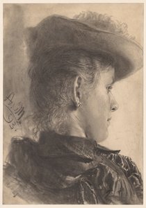 Bust of a Woman, Seen from Behind, 1893.    1136259   pl       polish Successfully Translated  Original: The House with the Peristyle, 1741. Translat: The House with the Peristyle, 1741. 1191061 pl polish Successfully Translated Original: Page from a Dispe autorstwa Adolph Menzel