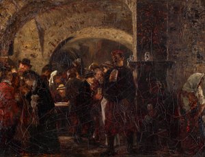 Esterházykeller w Wiedniu autorstwa Adolph Menzel
