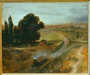 Berlin-Poczdamska Bahn autorstwa Adolph Menzel