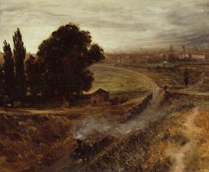Berlin-Poczdamska Bahn autorstwa Adolph Menzel